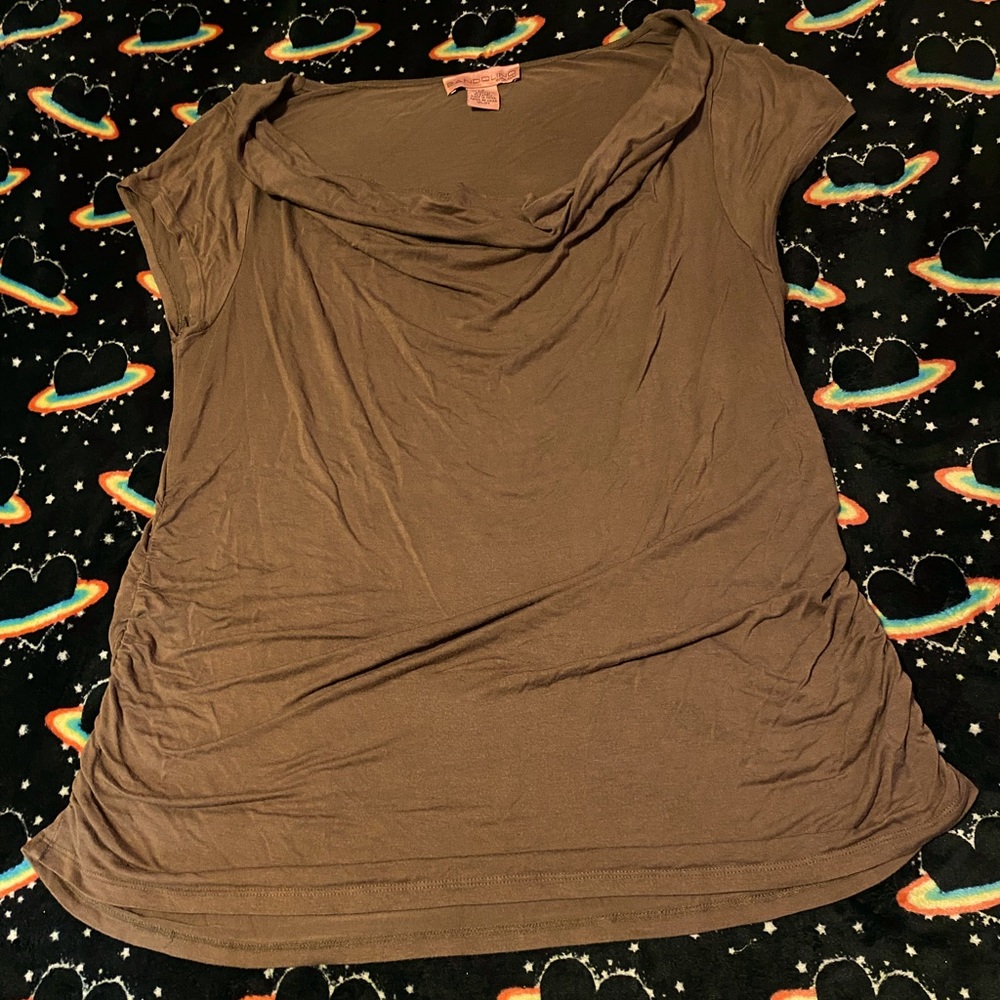 XL brown blouse